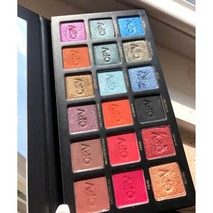 OPV London Spotlight 18 Pan Pigment Eyeshadow Palette Rainbow Jewel Tones